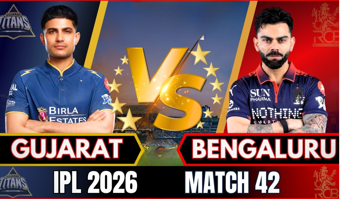 Gujarat Titans vs Royal Challengers Bengaluru IPL 2026 Match 42