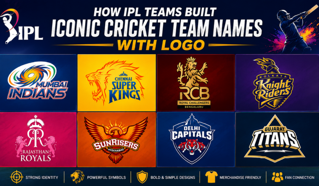 How IPL Teams Built Iconic Cricket Team Names with Logo