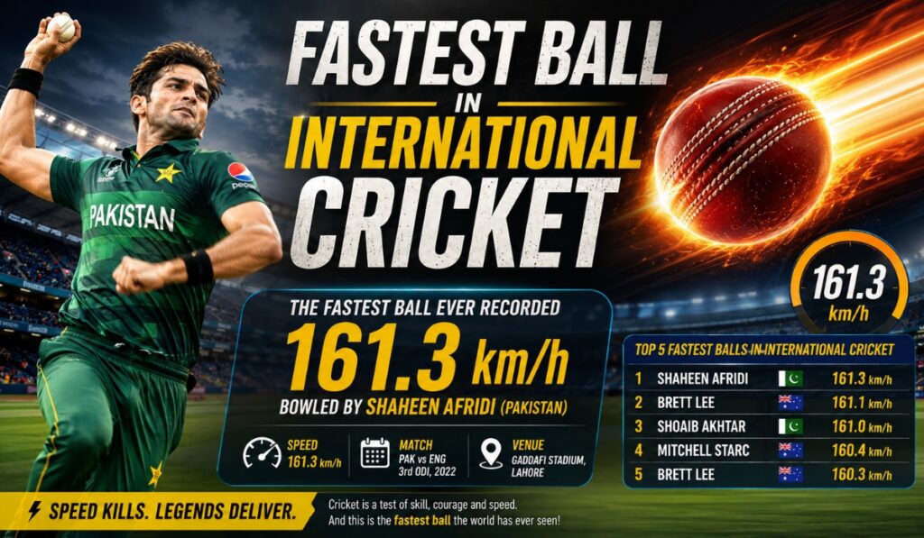 Fastest Ball in International Cricket
