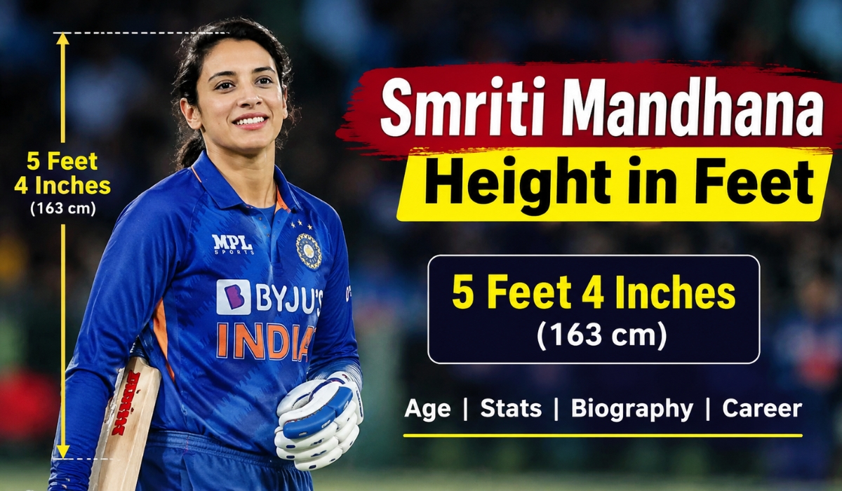 Smriti Mandhana Height in Feet