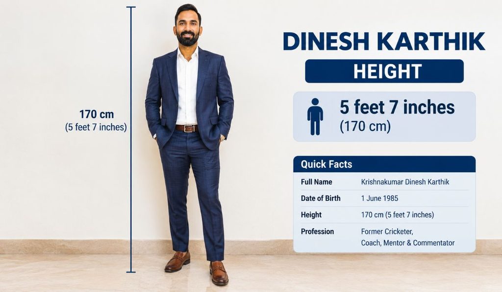 Dinesh Karthik Height