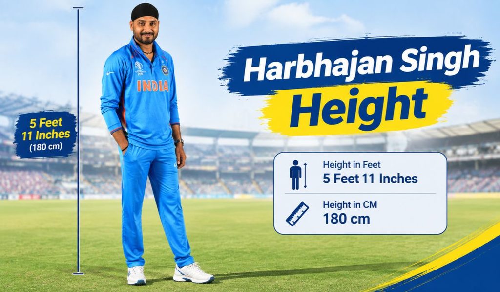 Harbhajan Singh Height