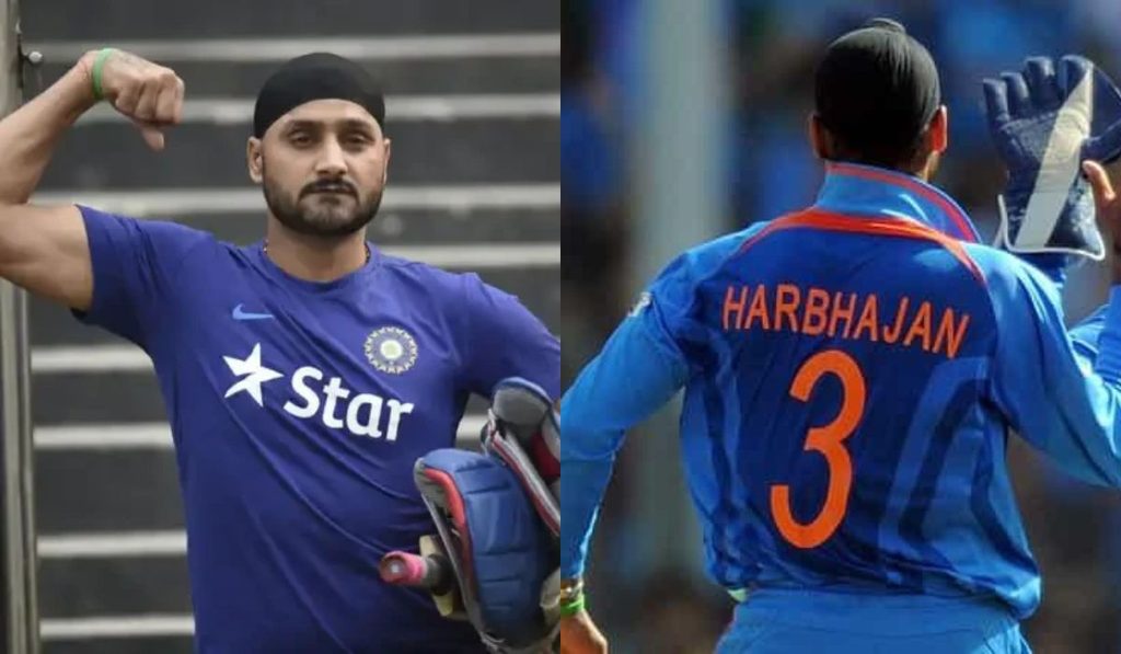 Harbhajan Singh Jersey Number