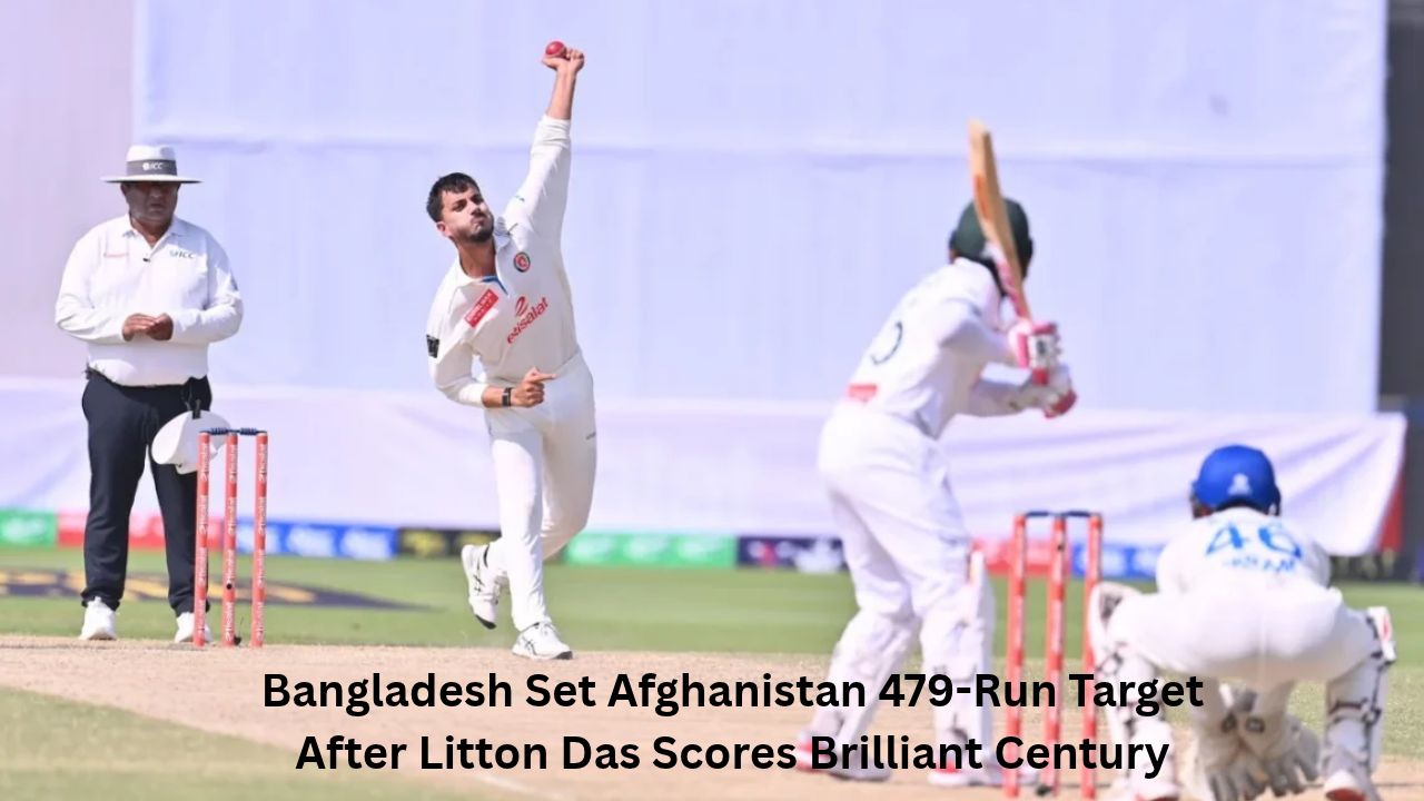 Bangladesh Set Afghanistan 479-Run Target After Litton Das Scores Brilliant Century
